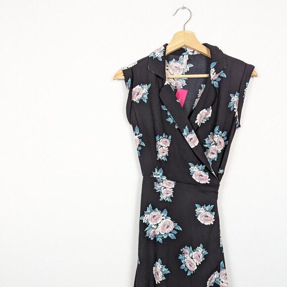 NWT Xhilaration Women Dress Floral Wrap Feminine Midi Dress Size XS - Picture 3 of 8
